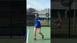 The role of the nondominant hand on your onehanded tennis backhand [upl. by Aivartal]