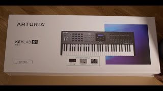 ARTURIA KEYLAB 61 MKII Unboxingfirst look [upl. by Scarrow]