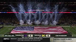 2024 College Football Playoff National Championship Game Michigan vs Washington All22 ESPN3 Feed [upl. by Taryn]