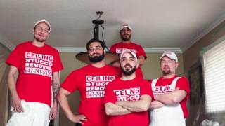 Popcorn Ceiling Removal by Ceiling Stucco Removal Specialists [upl. by Amye484]