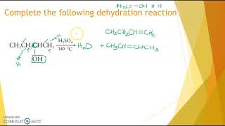 Zaitsevs rule for alcohol dehydration [upl. by Anotyad834]