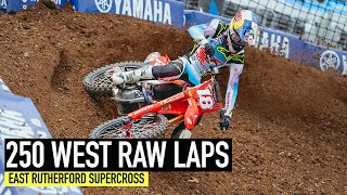 2023 East Rutherford Supercross  250 West Region Free Practice RAW [upl. by Namyl57]