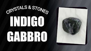 Indigo Gabbro StoneCrystal💎 Healing Properties indigogabbro healing stones crystals merlinite [upl. by Hinze94]