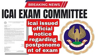 ICAI CA intermediate may 2024 postponed news। ICAI CA Final Exam may 2024 postponed News today [upl. by Attemaj]