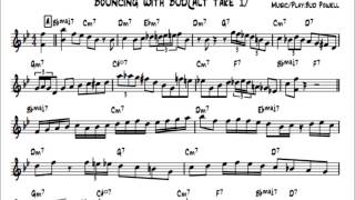 Bouncing with BudAltTake1Bud Powells Solo Transcription [upl. by Tini]