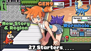 New Completed Pokemon GBA ROM Hacks 2024 with 27 Starters GEN9 Mega Evolution New Story amp Region [upl. by Apps]