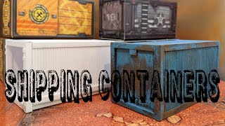 Shipping Containers Cheap Styrene Scratch Build [upl. by Nelag349]