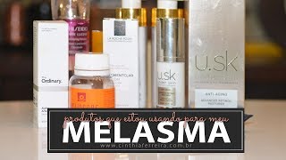 Produtos que usei para clarear o melasma  Por Cinthia Ferreira [upl. by Analrahc]