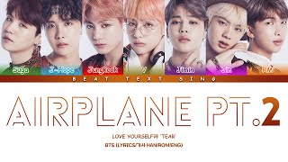 BTS Airplane pt2 Color Coded Lyrics가사 HanRomEng [upl. by Landers]