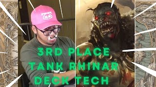 3rd Place Rhinar Battle Hardened Deck Tech [upl. by Rube]