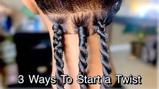 VERY DETAILED How To Start A Senegalese Twist TUTORIAL •3 Different Methods  •BraidsbyTyTi [upl. by Martsen]