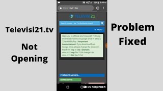 Televisi21tv Not Opening Problem Fixed [upl. by Annehs]