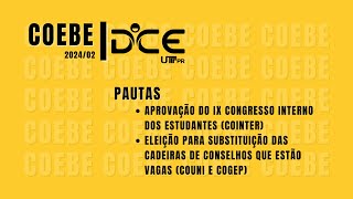 2Âº Conselho de Entidades de Base da UTFPR COEBE [upl. by Jacquelynn]