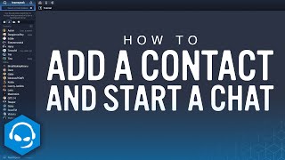 How to Add a Contact and Start a Chat on TeamSpeak [upl. by Engracia141]