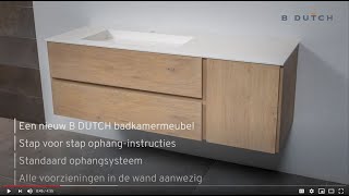 Montage instructies B DUTCH badkamermeubel  wastafelmeubel [upl. by Ynavoeg286]