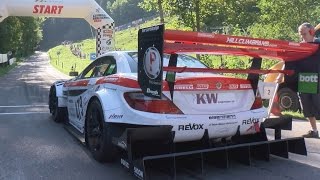 The Fastest Hillclimb Monster Swiss Champ Reto Meisel and the MercedesBenz SLK340 Judd V8 610HP [upl. by Nnaitak]