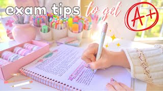 Exam day routine  last minute study tips to get those As ✨💯 [upl. by Teague]