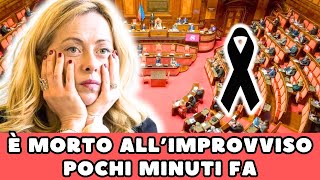 🔴 TRAGICO LUTTO PER LA POLITICA ITALIANA È MORTO ALL’IMPROVVISO POCHI MINUTI FA… [upl. by Nivlad]