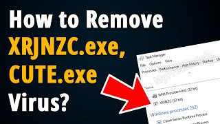 How to Remove XRJNZCexe  CUTEexe Virus  Easy Tutorial [upl. by Oiciruam831]