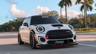 Mini Cooper F56 JCW LOUD Turbo Sound [upl. by Lymn]