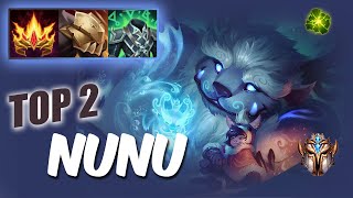 Wild Rift Nunu TOP 2  S12 RUSH Challenger ranked game  build [upl. by Aicala]