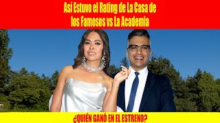 Así Estuvo el Rating de La Casa de los Famosos vs La Academia [upl. by Placido]