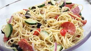 How to Make Italian Spaghetti Pasta Salad [upl. by Inttirb]