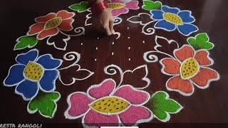 Sankranti special rangoli chukkala Muggulu [upl. by Avevoneg]