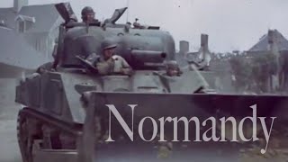 REEL 2  Sensationally restored COLOR FOOTAGE by George Stevens NORMANDY INVASION amp BREAKOUT [upl. by Marcille]