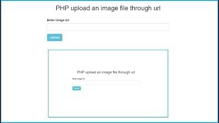 PHP Upload an Image from Url using Ajax [upl. by Nadeen]