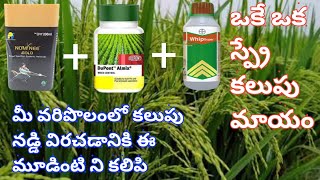 how to control weeds in paddy cultivation nomineegold  allmix  wipsuperEruvaaka [upl. by Ber]