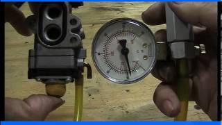 carburetor pressure testing [upl. by Lodhia]