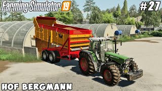 Growing vegetables to greenhouses selling compost  Hof Bergmann  Farming simulator 19  ep 26 [upl. by Bobina]