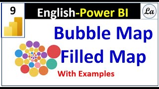 Power BI Bubble Map  Filled Map in Power BI [upl. by Biddick712]