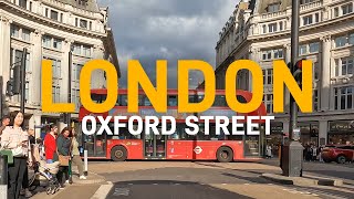 Cycling in London 15  4K  Oxford Street • Bond Street • Tottenham Court Road [upl. by Anchie]