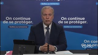 Mise à jour du Québec sur la COVID19 – 27 janvier 2022 [upl. by Eiliak]