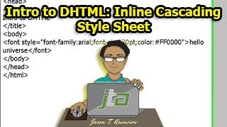 Intro to DHTML Inline Cascading Style Sheet [upl. by Yusuk]