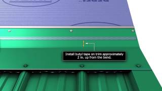 How to install metal roof transition trim for Unions MasterRib panel [upl. by Ispep661]