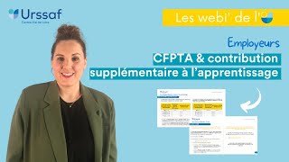 Webinaire  Solde de la taxe dapprentissage et contribution supplémentaire à lapprentissage [upl. by Claudian]