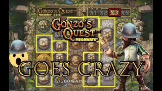 Gonzos Quest Megaways is Broken Big Win Lots of Bonuses  Online Casino Slots [upl. by Ruosnam]