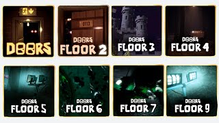 DOORS FLOOR  Chapter 123456789  Icons Comparison [upl. by Annailuj]