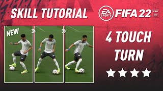 FIFA 22 Four Touch Turn  SKILLS TUTORIAL NEW [upl. by Einttirb963]