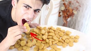 100 CHICKEN NUGGETS ESSEN  😲😱 NICHT NACHMACHEN 😷 [upl. by Kermit]