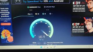 Bsnl Bharat Fiber Speed Test 2022  150Mbps Plan [upl. by Dualc]