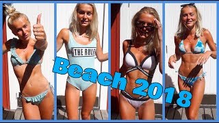 SWIMSUIT HAUL  BEACH 2018 [upl. by Fredra]