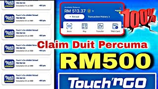 TERBARU  cara claim etunai RM500 masuk dalam touch n go eWallet 2024 [upl. by Zack]