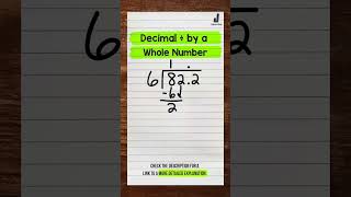 How to Divide a Decimal by a Whole Number  Math with Mr J Shorts [upl. by Halley241]