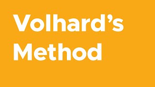 Volhards Method of Precipitation Titration [upl. by Ynomrah]