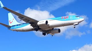 TUI Boeing 737800 Landing at Lanzarote Airport  190924 [upl. by Ileak]