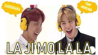 CARBONARA  TONY MONTANA  LAJIMOLALA  Full Video  BTS Jimin Funny Moment RUN BTS 🤣 [upl. by Bourque33]